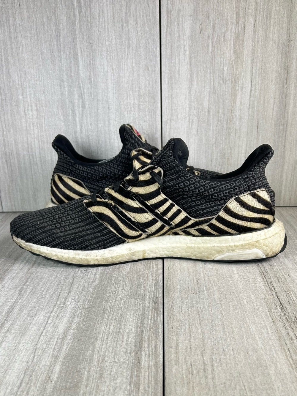 Adidas UltraBoost DNA Black Zebra Athletic Sneaker Running Shoe Mens Size 12.5 - Picture 6 of 12